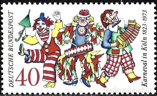 Sellos: Alemania ( RFA ) 1972 - Mi 748 - YT 599 - El Carnaval de Colonia - MNH**