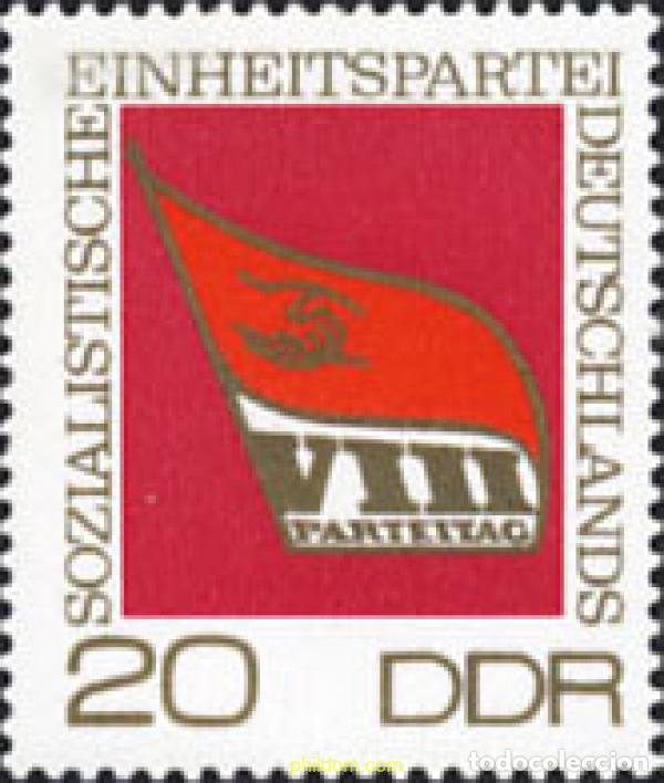 Sellos: 150710 MNH ALEMANIA DEMOCRATICA 1971 8 CONGRESO DEL PARTIDO SOCIALISTA
