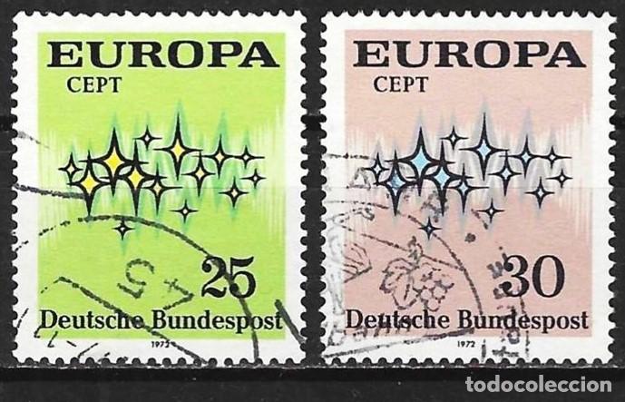 Sellos: Alemania ( RFA ) 1972 - Mi 716 y 717 - YT 567 y 568 - Europa CEPT