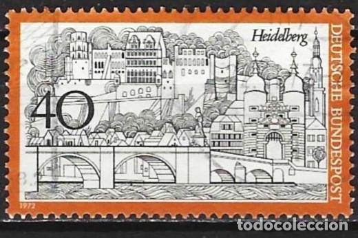 Sellos: Alemania ( RFA ) 1972 - Mi 747 - YT 597 - Turismo : Heidelberg