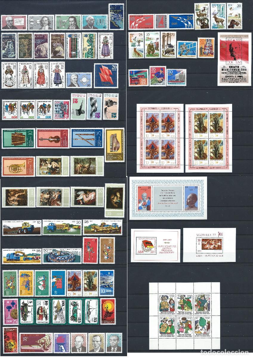 Sellos: Allemagne RDA - Ann&eacute;e 1977 Neuf** (MNH) Presque Compl&egrave;te (Manque Bloc 48)