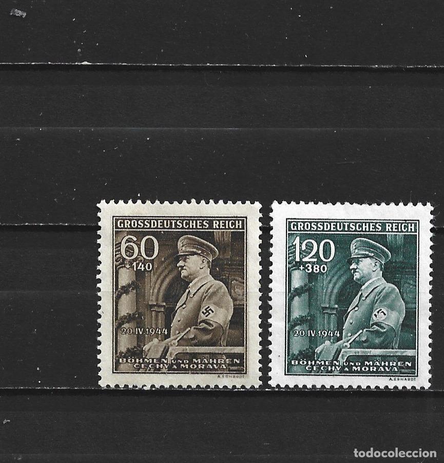 Sellos: BOHEMIA Y MORAVIA PROTECTORADO ALEMAN YVERT NUM. 115/116 SERIE COMPLETA NUEVA SIN GOMA