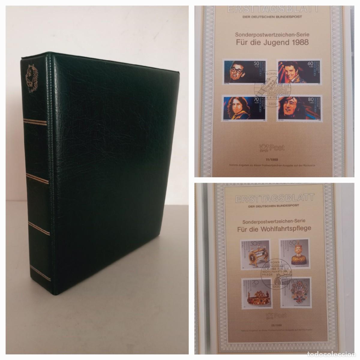 Sellos: ESPECTACULARES TARJETAS PRIMER DIA REPUBLICA FEDERAL ALEMANA 1987-90 CUATRO A&Ntilde;OS COMPLETOS PRECIOSAS