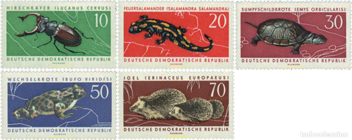 Sellos: 211103 HINGED ALEMANIA DEMOCRATICA 1963 PROTECCION DE LA FAUNA