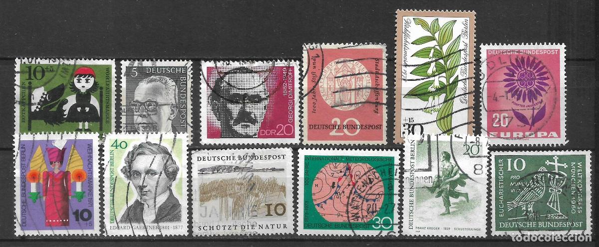 Sellos: alemania lote 12 sellos usados - 8/23