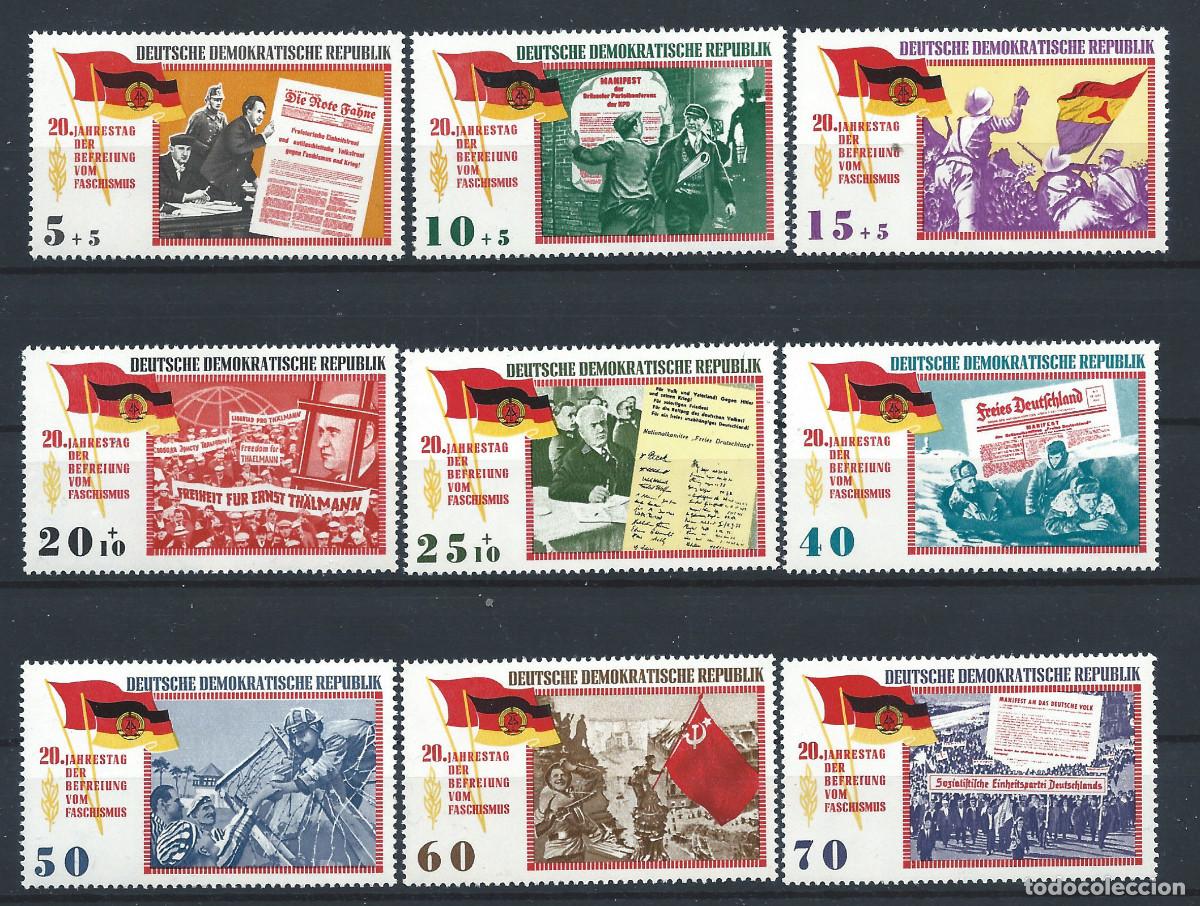 Sellos: Allemagne RDA N&deg;804/12** (MNH) 1965 - Lib&eacute;ration du fascisme