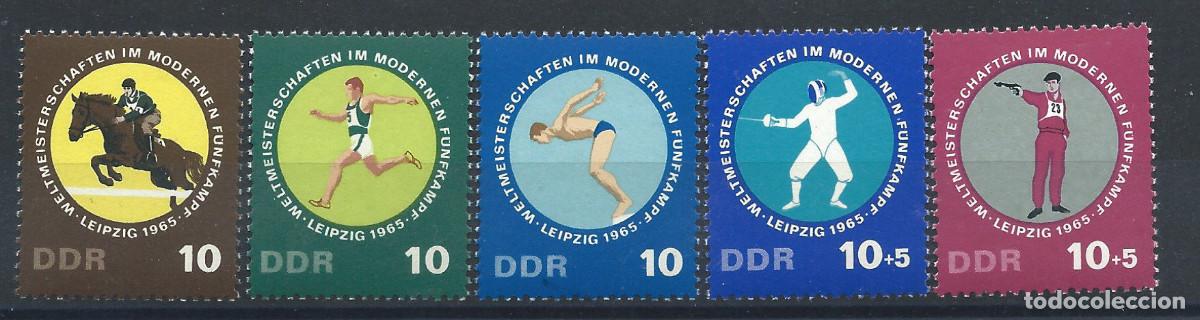 Sellos: Allemagne RDA N&deg;833/37** (MNH) 1965 - Sports &rdquo;Pentathlon&rdquo;