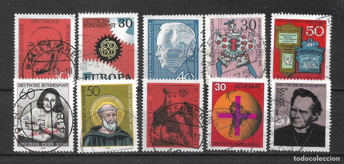 Sellos: alemania lote 10 sellos usados - 8/23