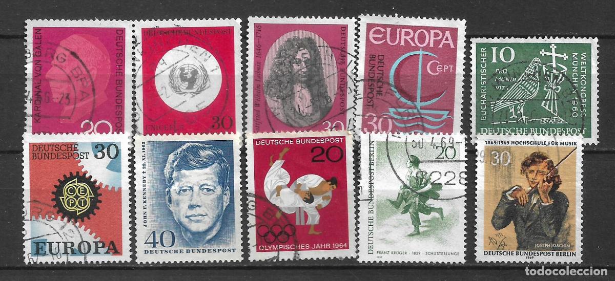 Sellos: alemania lote 10 sellos usados - 8/23