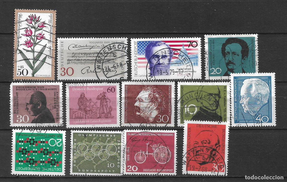 Sellos: alemania lote 13 sellos usados - 8/23