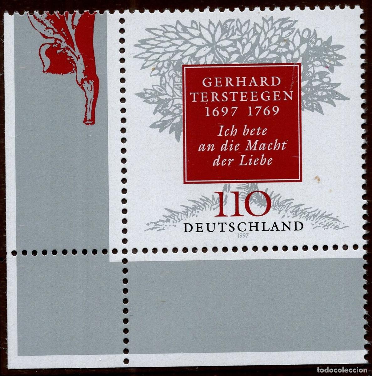Sellos: ALEMANIA FEDERAL 1997, MICHEL 1961