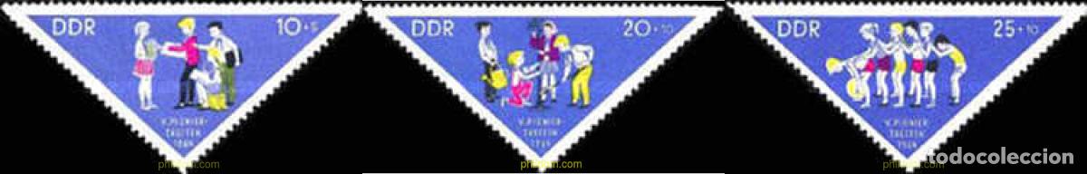 Sellos: 707871 HINGED ALEMANIA DEMOCRATICA 1964 5 ENCUENTRO DE LOS PIONEROS