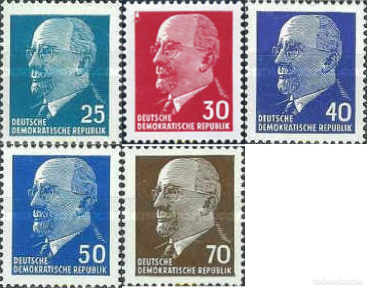 Sellos: 706924 HINGED ALEMANIA DEMOCRATICA 1961 PRESIDENTE WALTER ULBRICHT
