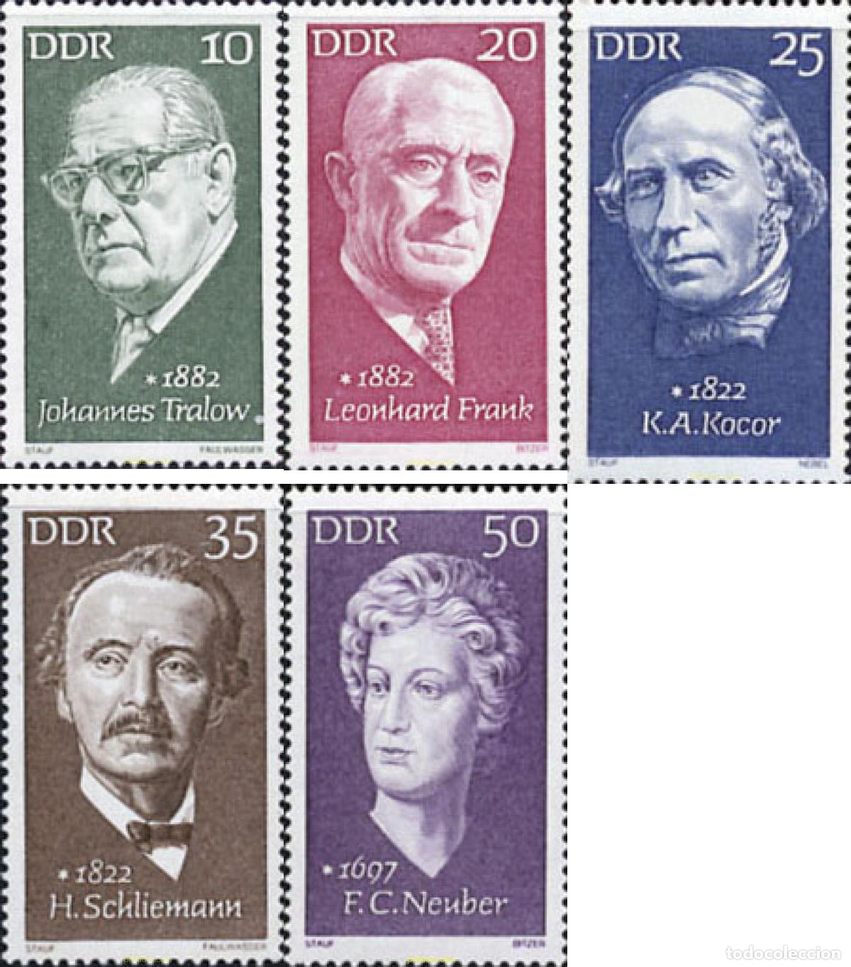 Sellos: 150723 MNH ALEMANIA DEMOCRATICA 1972 PERSONALIDADES