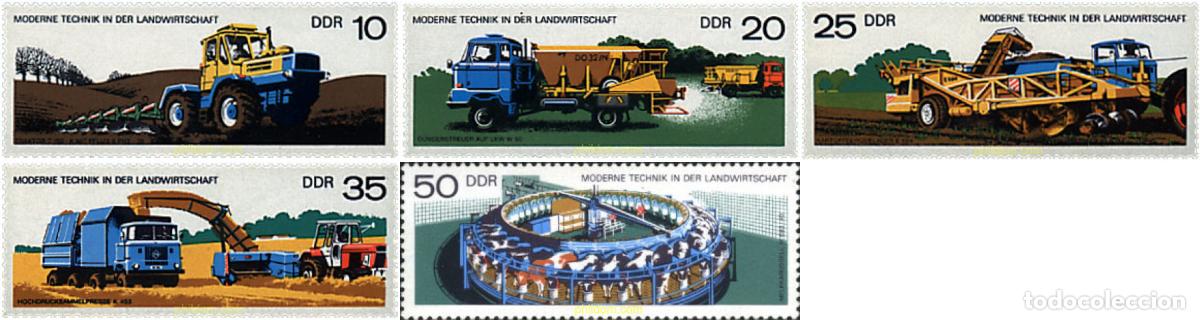 Sellos: 39870 MNH ALEMANIA DEMOCRATICA 1977 TECNICAS MODERNAS EN LA AGRICULTURA