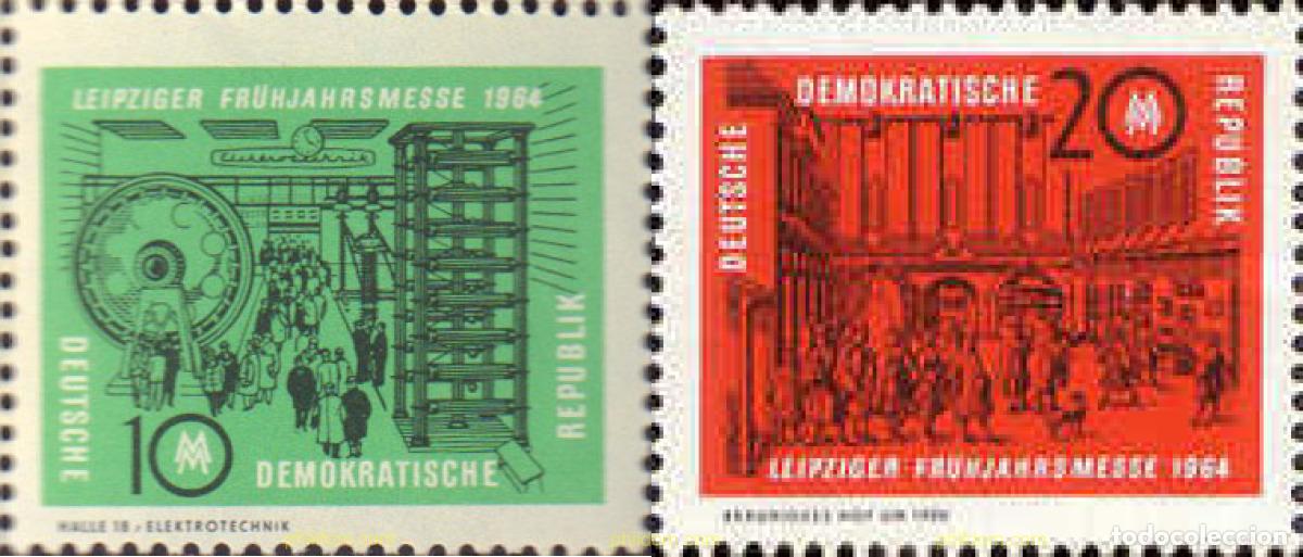 Sellos: 789566 HINGED ALEMANIA DEMOCRATICA 1964 FERIA DE PRIMAVERA DE LEIPZIG