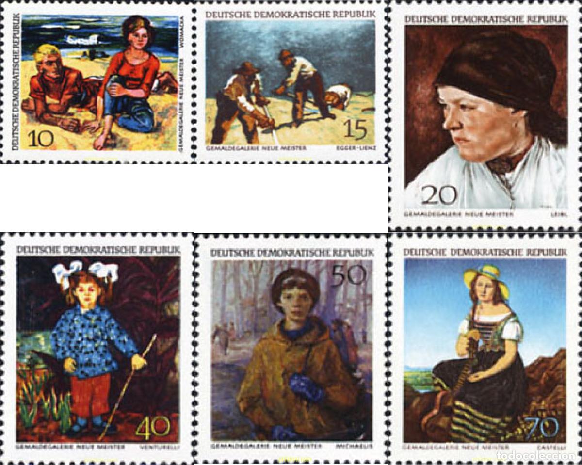 Sellos: 150665 MNH ALEMANIA DEMOCRATICA 1968 PINTURAS DEL MUSEO DE DRESDE