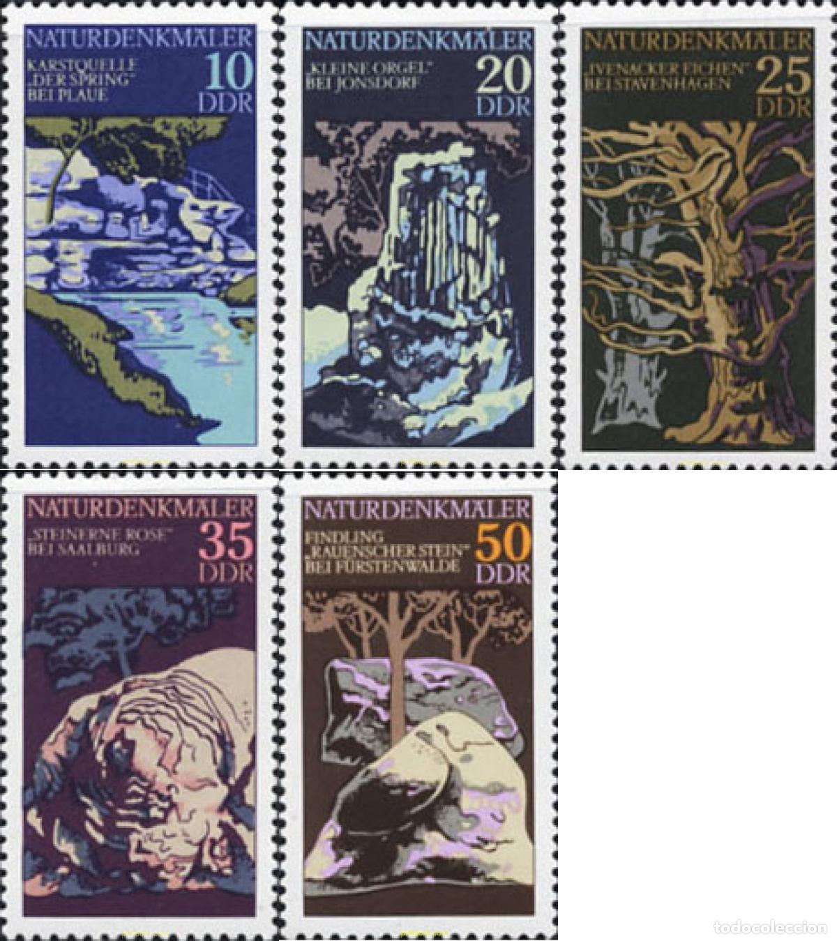 Sellos: 150811 MNH ALEMANIA DEMOCRATICA 1977 NATURALEZA
