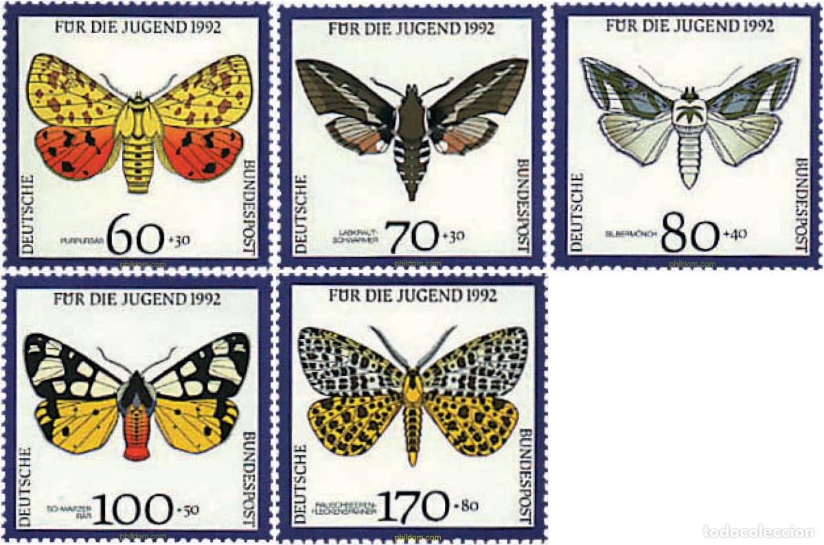 Sellos: 75553 MNH ALEMANIA FEDERAL 1992 PRO JUVENTUD. MARIPOSAS