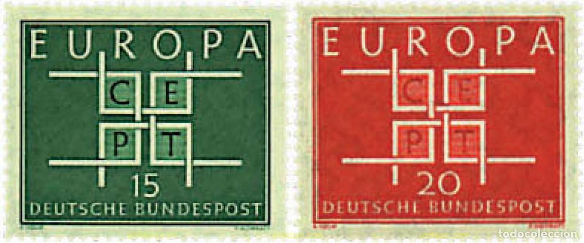 Sellos: 311228 HINGED ALEMANIA FEDERAL 1963 EUROPA CEPT. SIGLAS CEPT