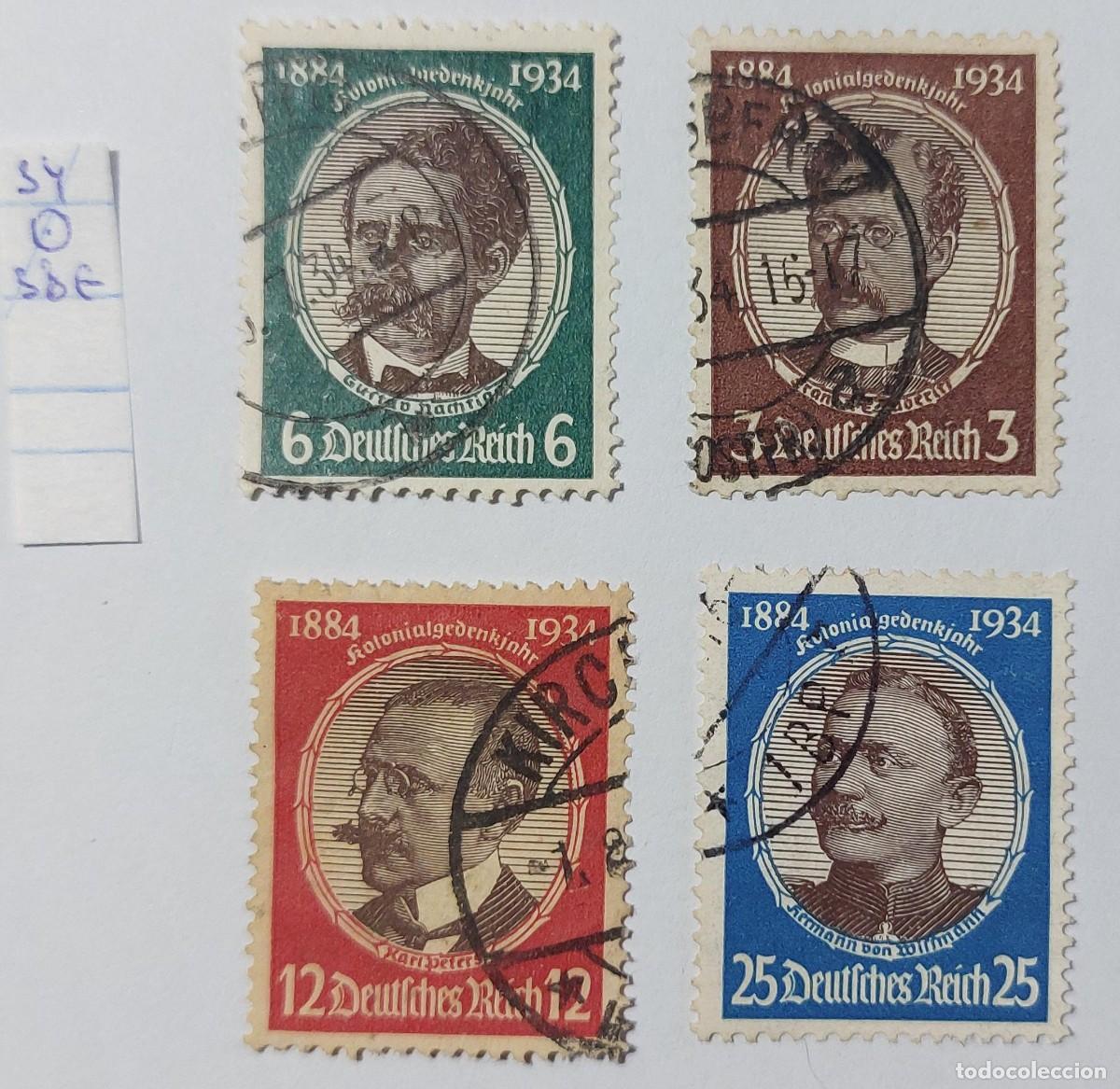 Sellos: Alemana Tercer Reich 1934 &laquo;A&ntilde;o Colonial de la Memoria&raquo; (Kolonialgedenkjahr), USED