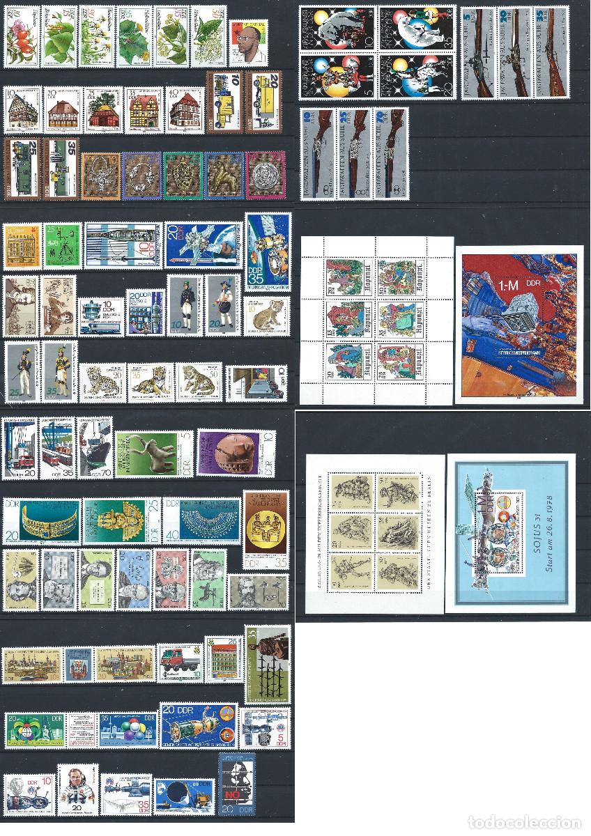 Sellos: Allemagne RDA - Ann&eacute;e 1978 Neuf** (MNH) Presque Compl&egrave;te (Manque N&deg;2026/27 et 2038/43)