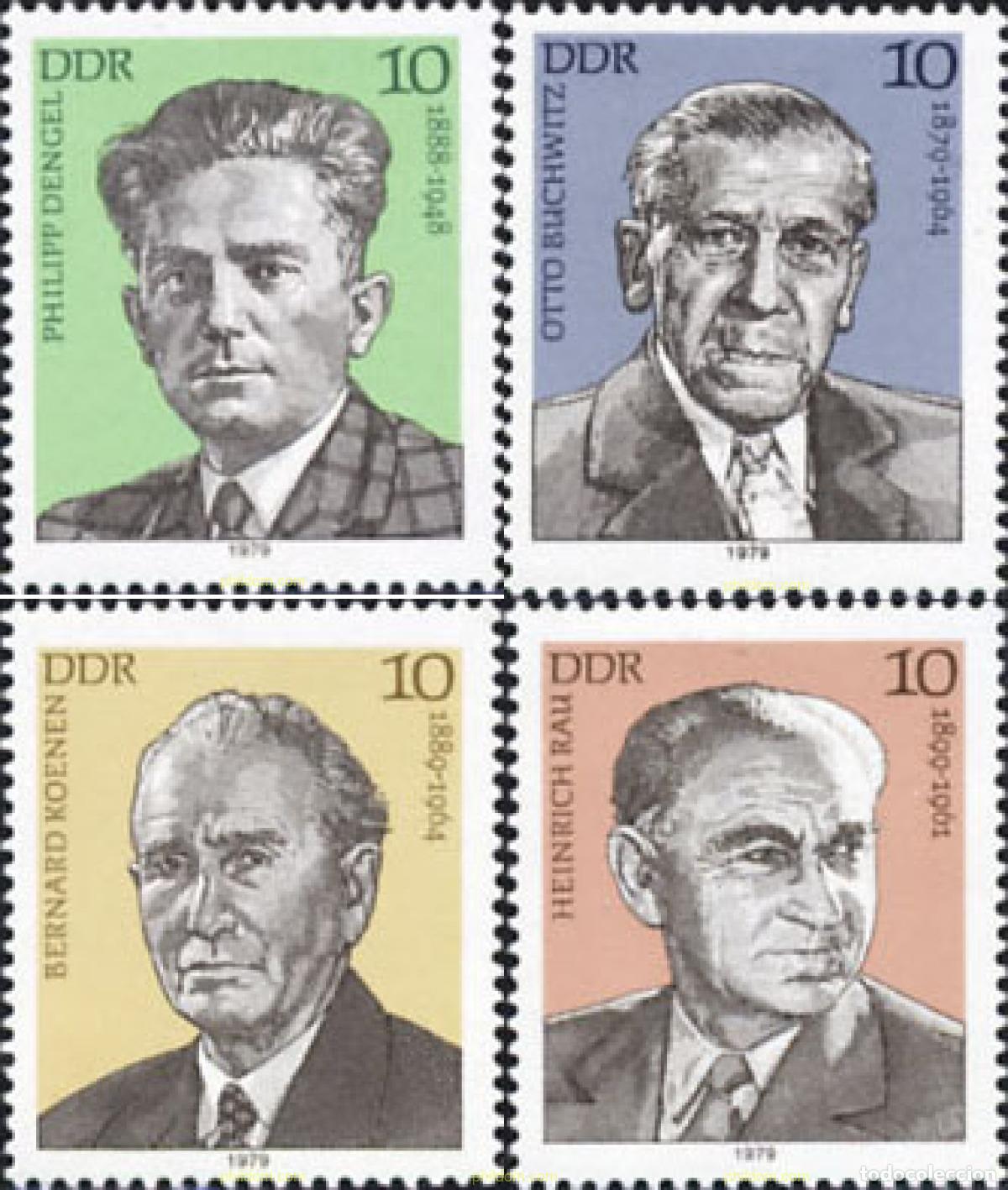 Sellos: 150849 MNH ALEMANIA DEMOCRATICA 1979 PERSONALIDADES