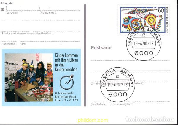 Sellos: 1208 MNH ALEMANIA FEDERAL 1989 EUROPA CEPT. JUEGOS INFANTILES