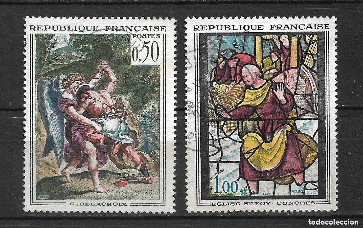 Sellos: francia 1963 scott 1054/1055 usado - 23/63