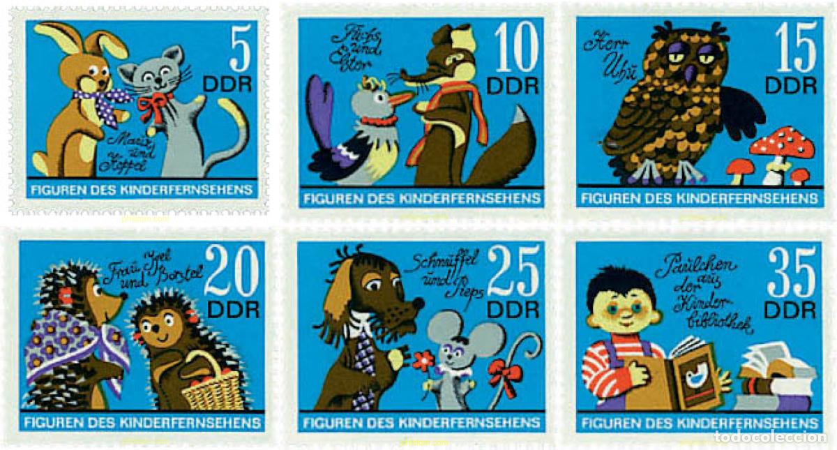 Sellos: 260687 MNH ALEMANIA DEMOCRATICA 1972 IMAGENES DE CUENTOS ALEMANES DE TELEVISION