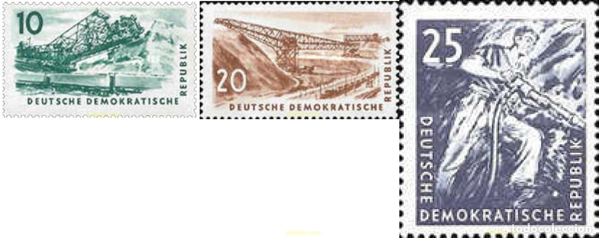 Selos: 56154 MNH ALEMANIA DEMOCRATICA 1957 PROPAGANDA PARA LA INDUSTRIA MINERA