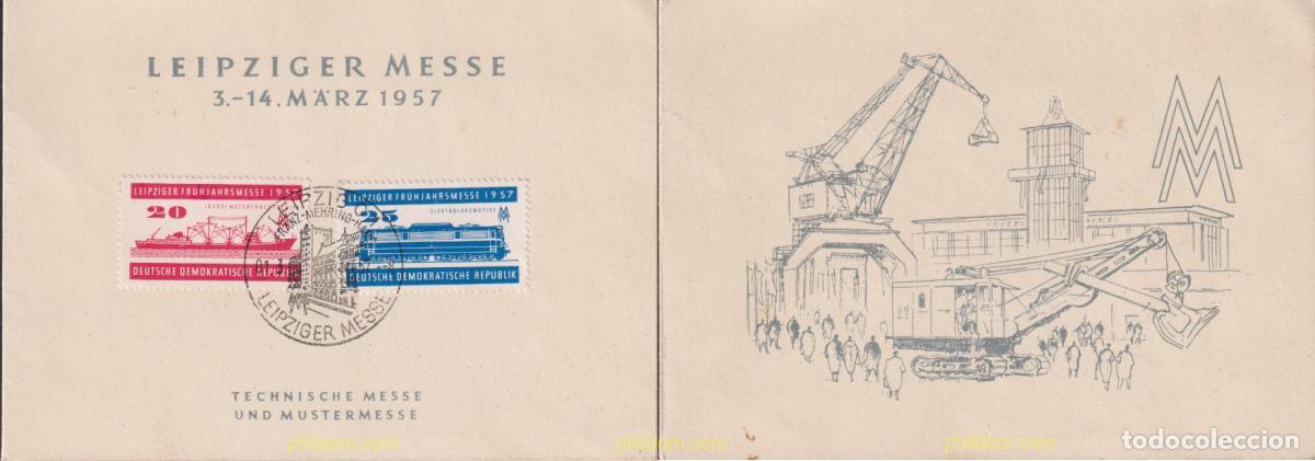 Sellos: 625494 MNH ALEMANIA DEMOCRATICA 1957 FERIA DE PRIMAVERA DE LEIPZIG