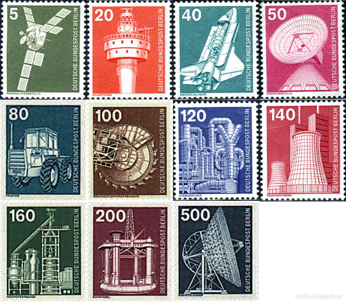 Sellos: 243774 MNH ALEMANIA. Berl&iacute;n 1975 INDUSTRIA Y TECNICA