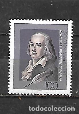 Sellos: 1993: 150 Aniversario de la muerte de Friedrich H&ouml;lderlin. Poeta