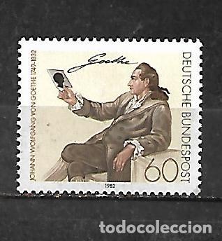 Sellos: 1982: 150 Aniversario de la muerte del escritor Johann Wolfgang von Goethe, 1749 - 1832 (MNH**)