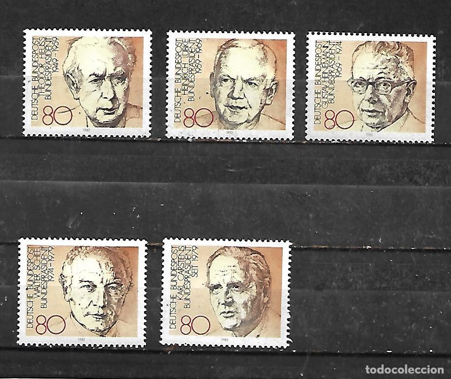 Sellos: 1982: Serie &rdquo;Presidentes de la Rep&uacute;blica Federal&rdquo; (MNH**)