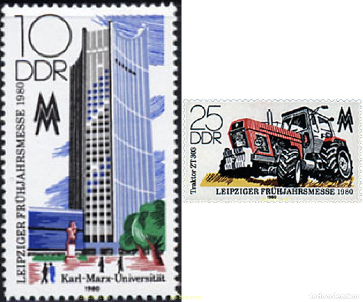 Sellos: 39880 MNH ALEMANIA DEMOCRATICA 1980 FERIA DE PRIMAVERA DE LEIPZIG