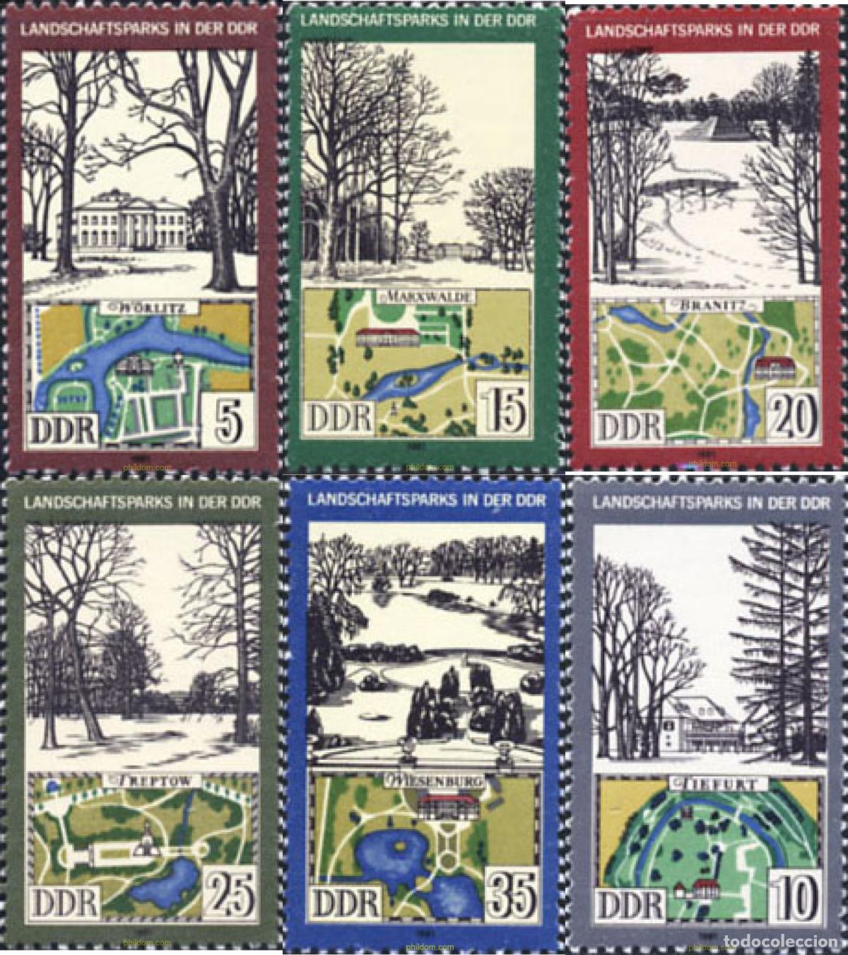 Sellos: 144854 MNH ALEMANIA DEMOCRATICA 1981 PARQUES DE ALEMANIA