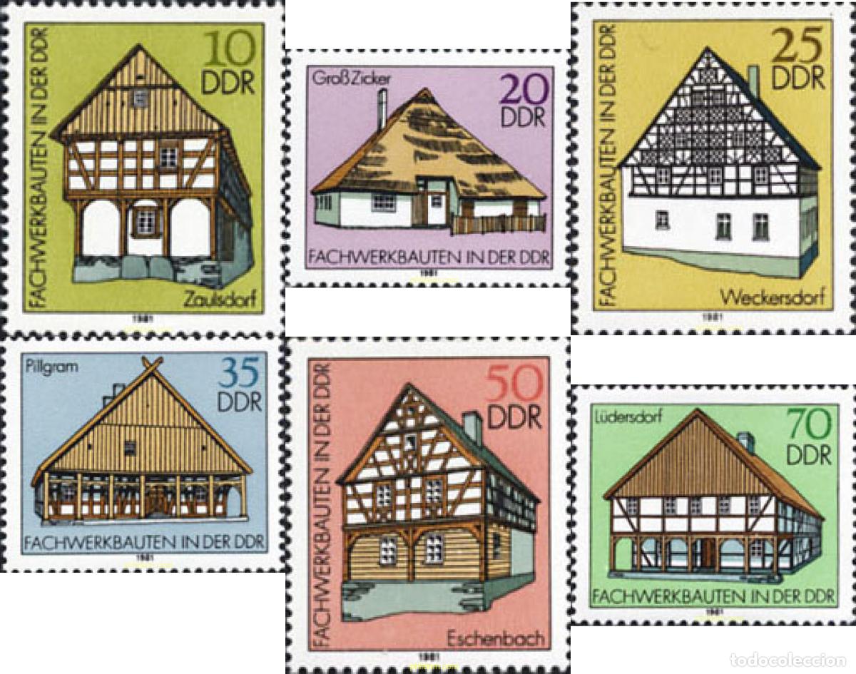 Sellos: 150872 MNH ALEMANIA DEMOCRATICA 1981 CASAS