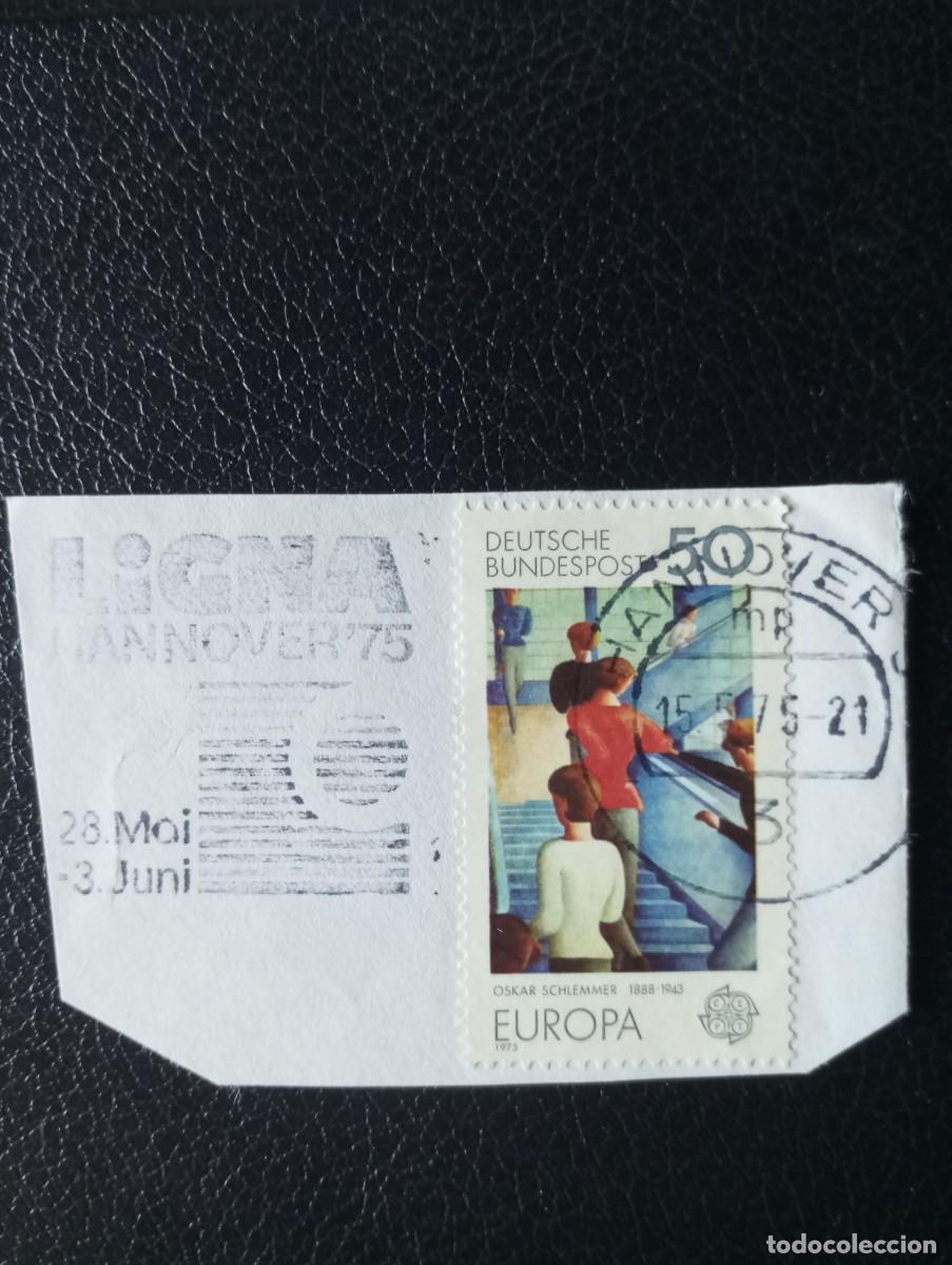 Sellos: ALEMANIA, 1975, MATASELLOS ESPECIAL HANNOVER, FERIA LIGNA 75