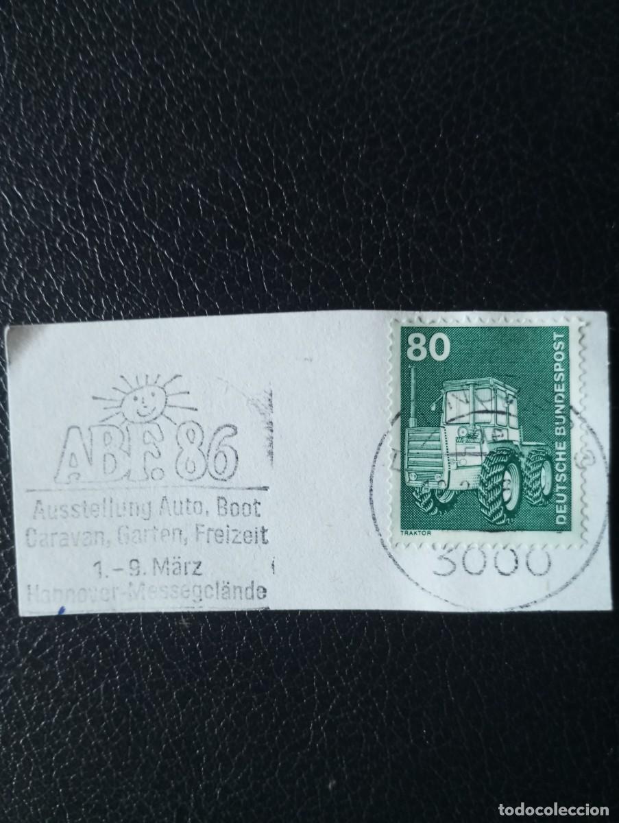 Sellos: ALEMANIA, 1986, MATASELLOS ESPECIAL HANNOVER, FERIA ABF 86