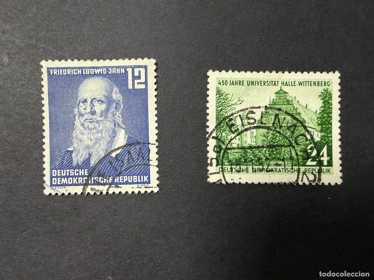 Sellos: ALEMANIA ORIENTAL, 1952. EDIFIL 73/74. USADOS
