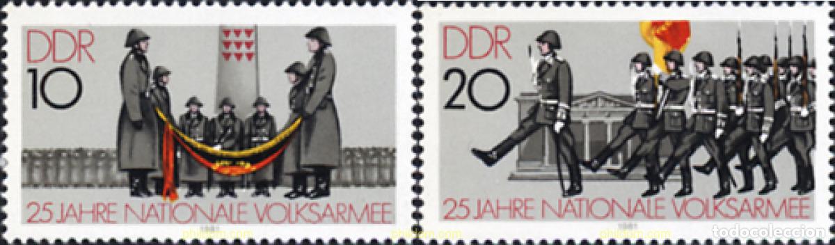 Sellos: 151016 MNH ALEMANIA DEMOCRATICA 1981 25 ANIVERSARIO DE LA ARMADA NACIONAL DEL PUEBLO