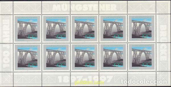 Sellos: 146595 MNH ALEMANIA FEDERAL 1997 PUENTES. CENTENARIO DEL PUENTE DE MUNGSTEN
