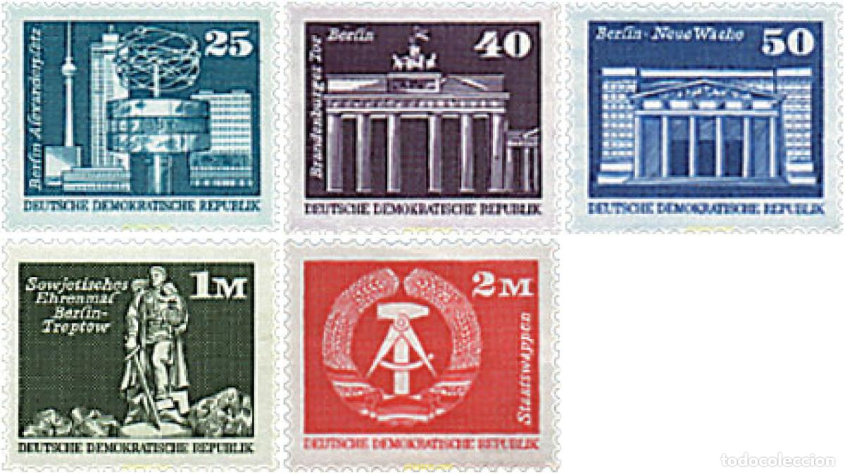 Sellos: 712704 MNH ALEMANIA DEMOCRATICA 1980 CONSTRUCCIONES SOCIALISTAS