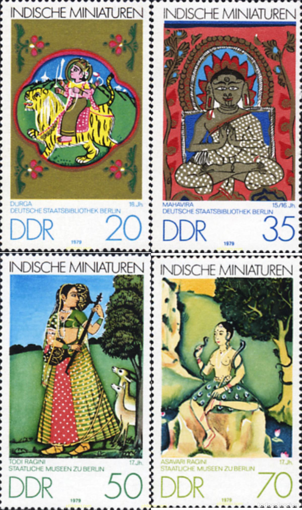Sellos: 150842 MNH ALEMANIA DEMOCRATICA 1979 MINIATURAS INDIAS DEL MUSEO DE BERLIN