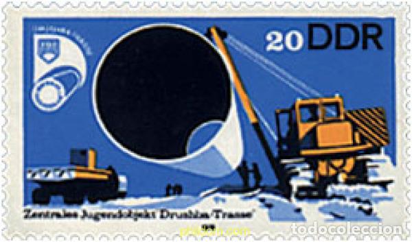 Sellos: 39877 MNH ALEMANIA DEMOCRATICA 1978 INSTALACION DEL GAS NATURAL