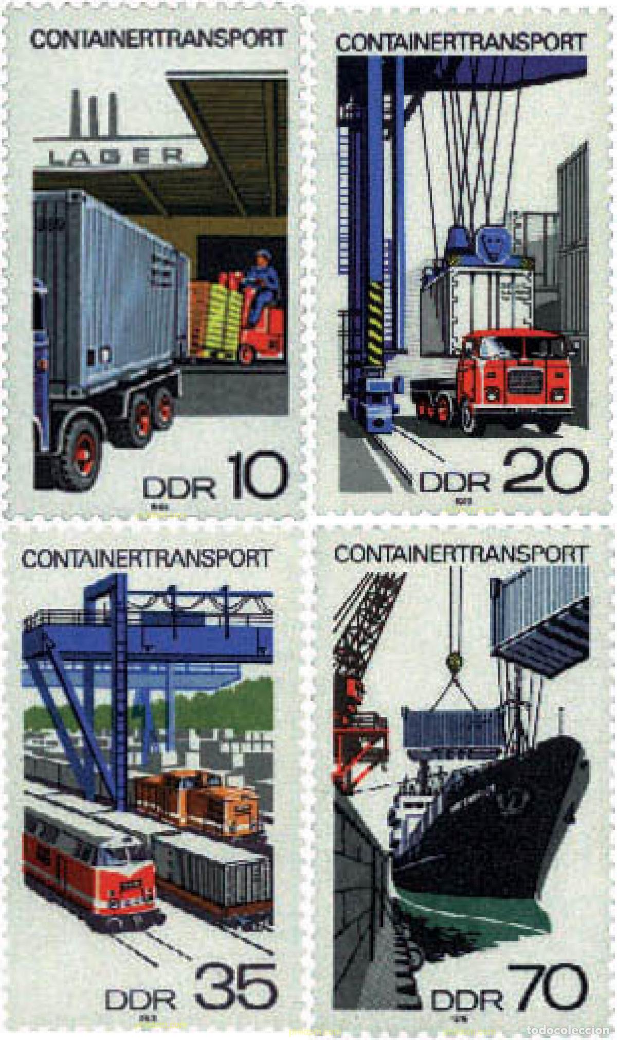 Sellos: 56179 MNH ALEMANIA DEMOCRATICA 1978 TRANSPORTE DE CONTENEDORES