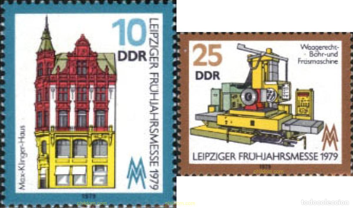 Sellos: 150839 MNH ALEMANIA DEMOCRATICA 1979 FERIA DE PRIMAVERA DE LEIPZIG