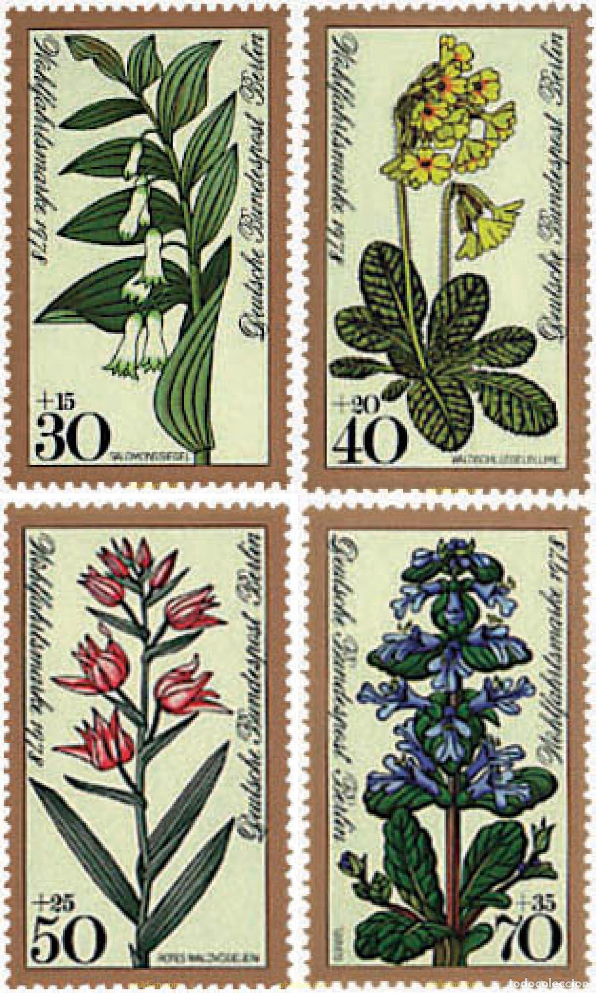 Sellos: 80244 MNH ALEMANIA. Berl&iacute;n 1978 FLORES DEL BOSQUE
